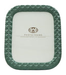 Cornice Block 26x1,8x31 cm in Poliresina e Vetro Verde