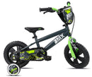 Bicicletta per Bambini 12" BMX Freno Caliper e Stabilizzatori in Acciaio Hi-Ten Verde