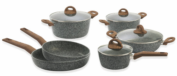 prezzo Batteria di Pentole 10 Pezzi in Alluminio Antiaderente Soriani Carrara