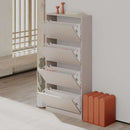 Scarpiera quattro ante a ribalta 73x26x154,5 cm light mocha