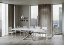 Tavolo Allungabile 160-420x90x77 cm Volantis Bianco Frassino