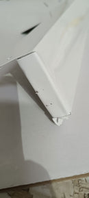 Mobile Coprilavatrice da Esterno 68x68x88 cm in Alluminio Bianco Seconda Scelta