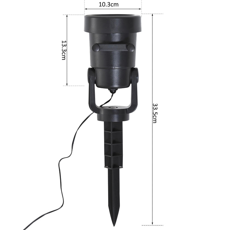 Proiettore Giardino per Natale e Halloween LED Rosso Verde Blu Bianco 