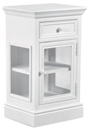 Mobile Vetrina 1 Anta 1 Cassetto in Legno Nantes