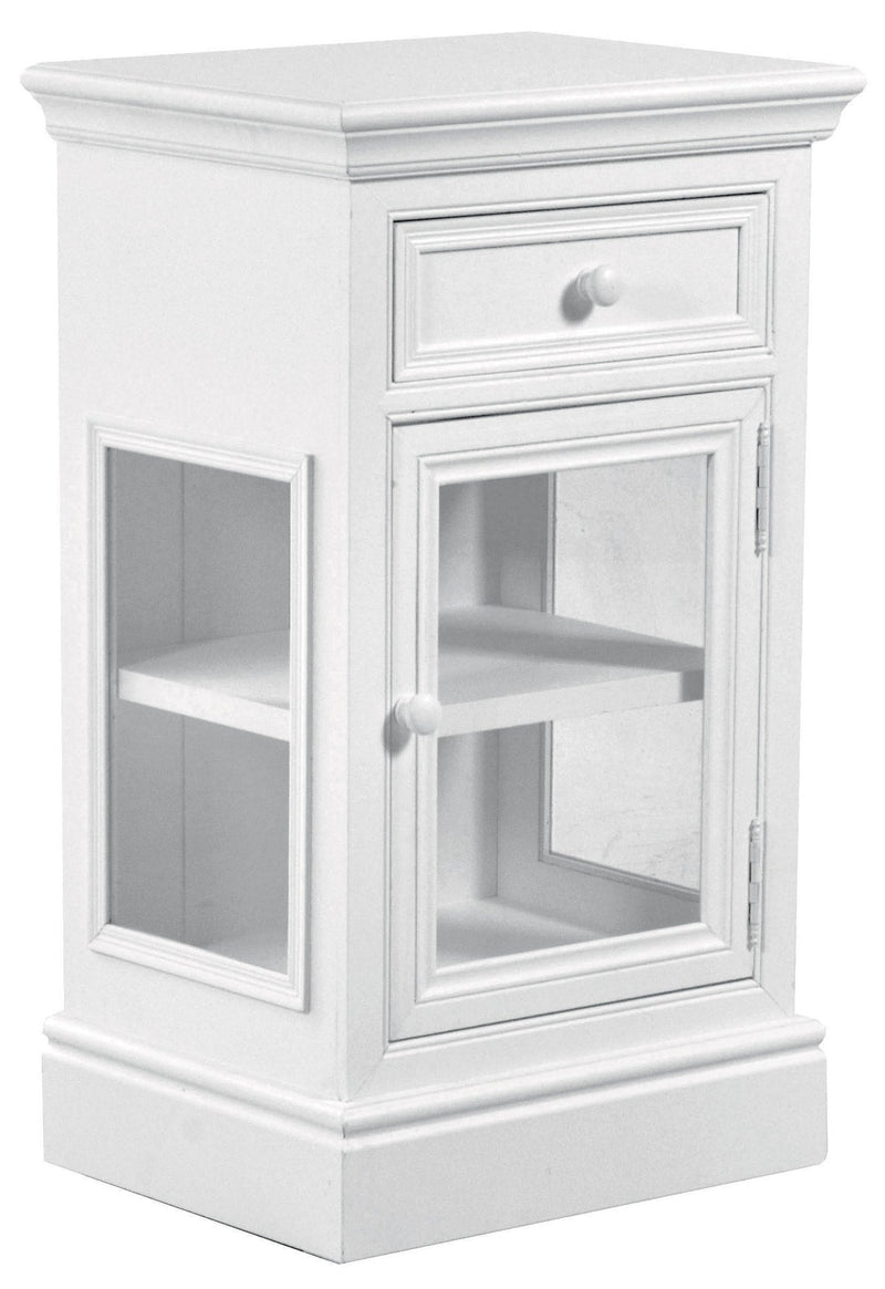 Mobile Vetrina 1 Anta 1 Cassetto in Legno Nantes