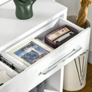 Consolle Fissa 2 Cassetti 101,6x28x76,2 cm in Truciolato Bianco