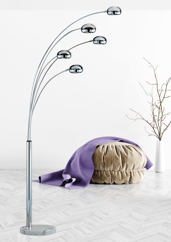 Piantana da Interno E14 in Metallo Cromo prezzo