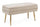 Panca Contenitore Pavlina in Tessuto effetto Velluto Beige