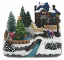 Villaggio Natalizio in Plastica con Luci e Suoni 20x14x16 cm Stazione Ferroviaria Soriani