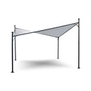 Gazebo a Vela da Giardino con Apertura a Vela 4x4m Telo in Poliestere Taddei Sail Bianco