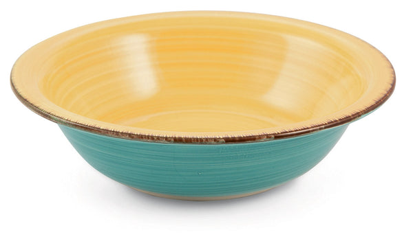Set 6 Piatti Fondi Ø21,5x5,5 cm in Gres Villa d'Este Home Tivoli Baita Gialli online