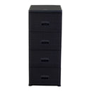 Cassettiera 4 Cassetti 43x36,8xh89,4 cm in Plastica Antracite