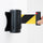Tendinastro da Parete 3 m con Clip di Chiusura Nastro Giallo/Nero