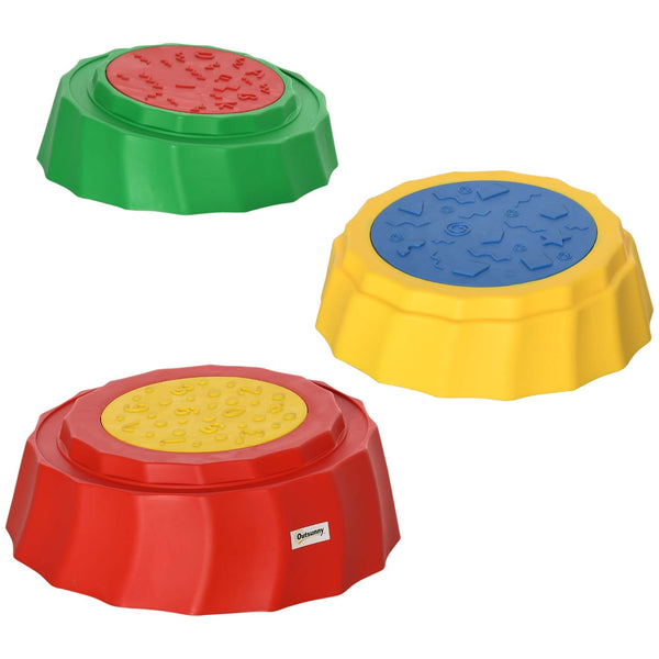 prezzo Percorso di Equilibrio 3 Pezzi per Bambini 3-6 Anni con Pietre di Fiume Antiscivolo e Impilabili