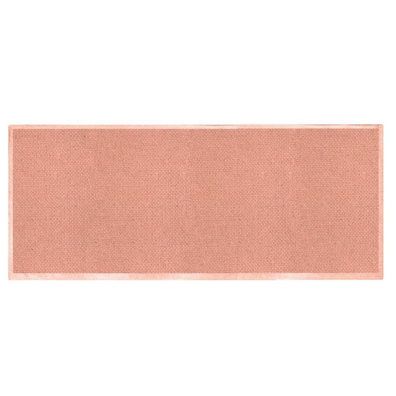 Tappeto Bagno Design Trama Semplice 50x150 cm in Cotone Rosa