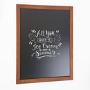 Lavagna con Cornice in Legno 60x80 cm in Legno Dark Wood