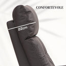 Poltrona Alzapersona Reclinabile 1 Motore con 8 Punti Massaggio 67x89x102 cm Riscaldamento e 2 Telecomandi Marrone