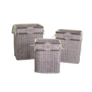Set 3 Ceste in Rattan 48x36H59cm Alberto