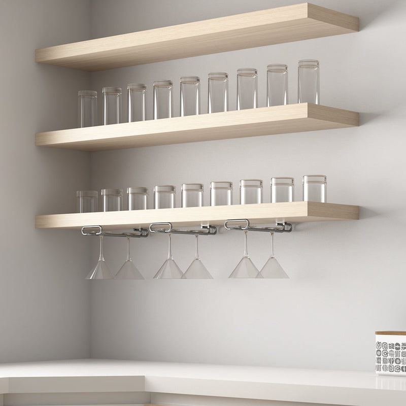 Portabicchieri Sottopensile 41 cm Porta Calici Coppe in Acciaio Cromato Emuca