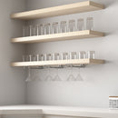 Portabicchieri Sottopensile 28 cm Porta Calici Coppe in Acciaio Cromato Emuca