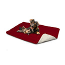 Tappetino imbottito per Cani Gatti Doubleface bordeaux/panna