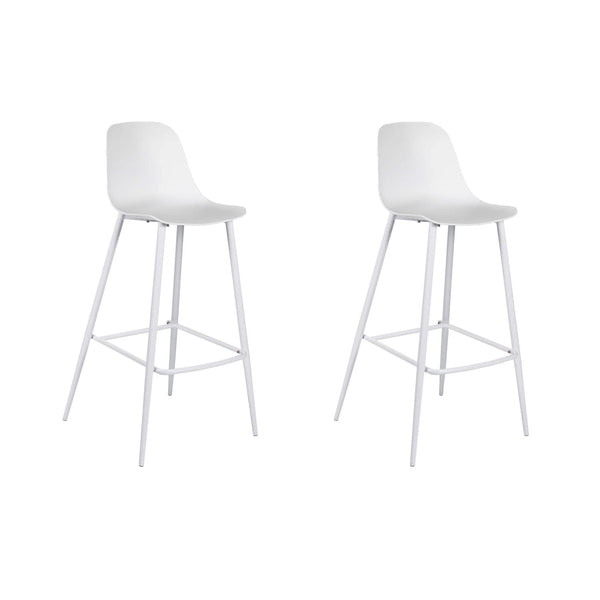 Set 2 Sgabelli 47,5x47xH91,5 cm in Polipropilene Frida Bianco acquista