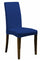 Set 2 Coprisedie Elasticizzati in Poliestere Blu Elettrico