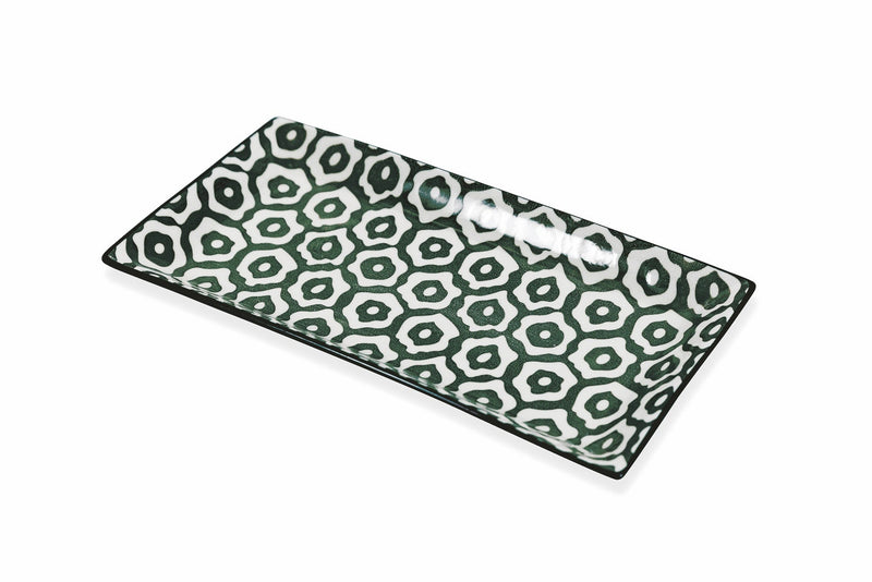 Set 6 Vassoi Rettangolari in Gres VdE Tivoli 1996 Black Confusion