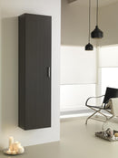 Mobile da Bagno a Colonna 1 Anta in Melaminico 40x32x160cm TFT Giava Pino Grigio