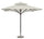 Ombrellone da Giardino 3x3 m Palo Ø60 mm Telo in Polietilene Ecrù