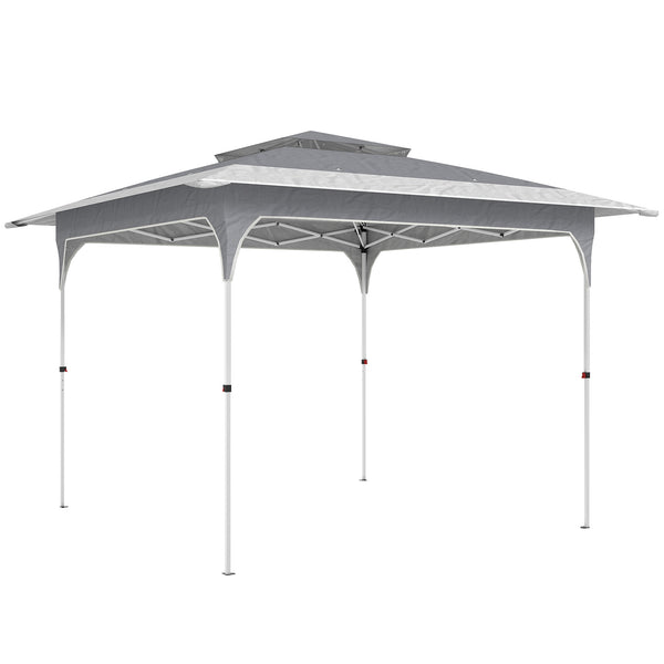 prezzo Gazebo Pieghevole 352x352x278 cm Apertura Pop Up in Tessuto Oxford Grigio Scuro