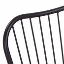 Sedia da Giardino 54x55x90cm in Ferro Ivrea Noce