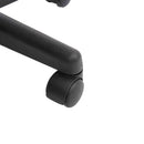 Sgabello Girevole a Sella per Parrucchieri con Ruote e Altezza Regolabile 35x38x43-55 cm in Similpelle Nero