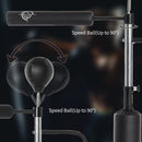 Sacco Boxe da Terra 3 in 1 con 2 Speedball Barra Girevole e Sacco Altezza Regolabile da 160-230 cm  Nero