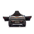 Macchina Elettrica per Bambini Porsche Taycan Turbo S 12V con Telecomando Bluetooth Luci LED e Tappetini Nero   