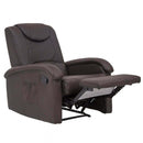 Poltrona Relax Reclinabile 74,5x89/159x100/83,5 h cm in Similpelle Marrone