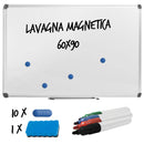 Lavagna per Ufficio Magnetica 90x60 cm in Alluminio Silver
