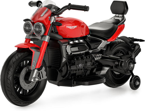 Moto Elettrica per Bambini Licenza Ufficiale Triumph 12V 4,5Ah Rosso sconto