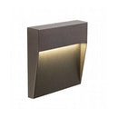 Faretto Segnapassi a Semi Incasso da Esterno a LED Piccolo Sovil Geo Square Marrone