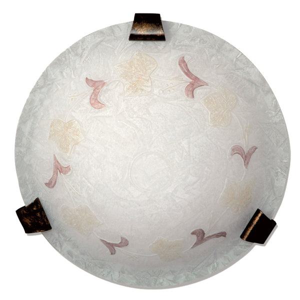 Plafoniera 2xE27 Ganci Marrone Vetro Screpolato Ambra-Verde E-Energy Ambra online