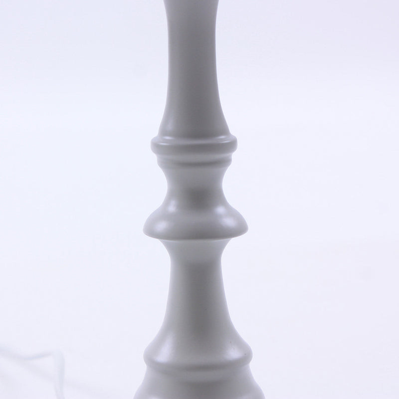 Lampada da Tavolo Ø20xH33 cm in Metallo Grigio