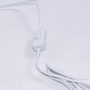 Lampada da Tavolo 14x14xH35 cm in MDF Design Classico Bianca