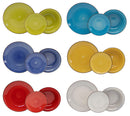 Servizio Piatti 18 Pezzi in Stoneware Collection Tirreno Colori Assortiti