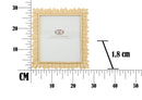 Cornice Glam Leaves 28x1,8x30,2 cm in Resina Oro