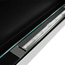 Camino A Bioetanolo da Parete o Incasso 90x12x40 cm Con Vetro Livorno Bianco      