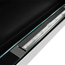 Camino A Bioetanolo da Parete o Incasso 90x12x40 cm Con Vetro Livorno Bianco      