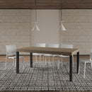  Tavolo Allungabile 180-284x90x77 cm Everyday Premium Tortora Gambe Antracite