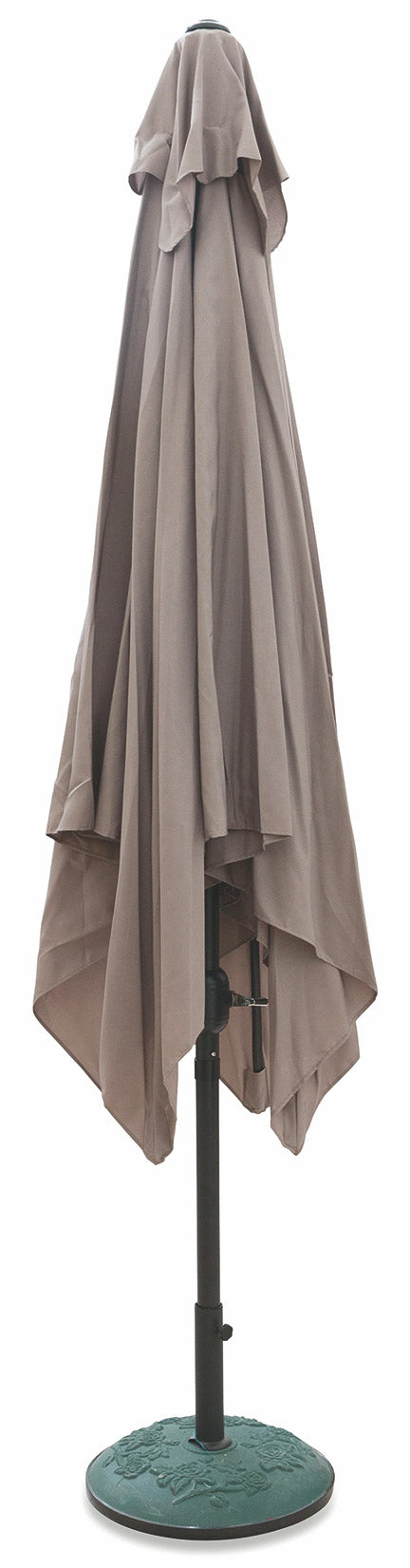 Ombrellone Quadrato da Giardino in Alluminio 3x3 mt Soriani Cuba Tortora