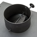 Stufa a Legna 7kW 100 m3 in Acciaio Antracite