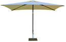 Ombrellone da Giardino 3x2 m Palo Ø38 mm in Alluminio Tessuto Poliestere Trend Ecru